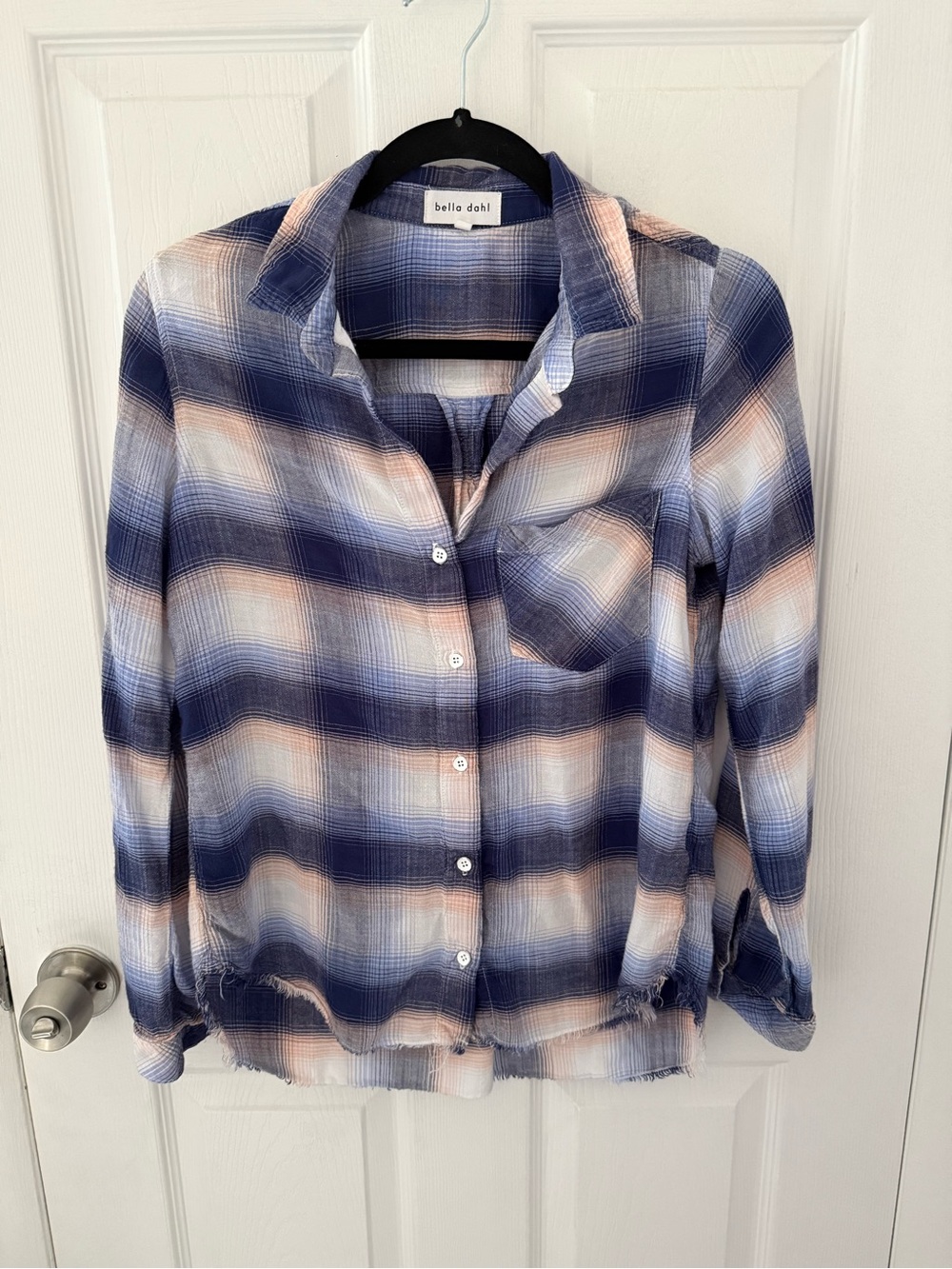 Bella Dahl Long Sleeve Flannel Shirt Size Medium